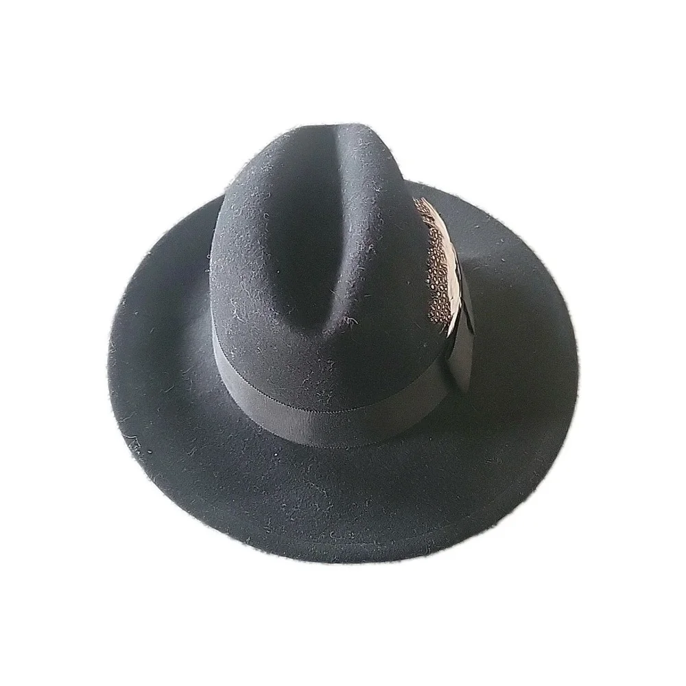 Betmar‎ New York  Black 100% Wool Womans Fedora Style Hat